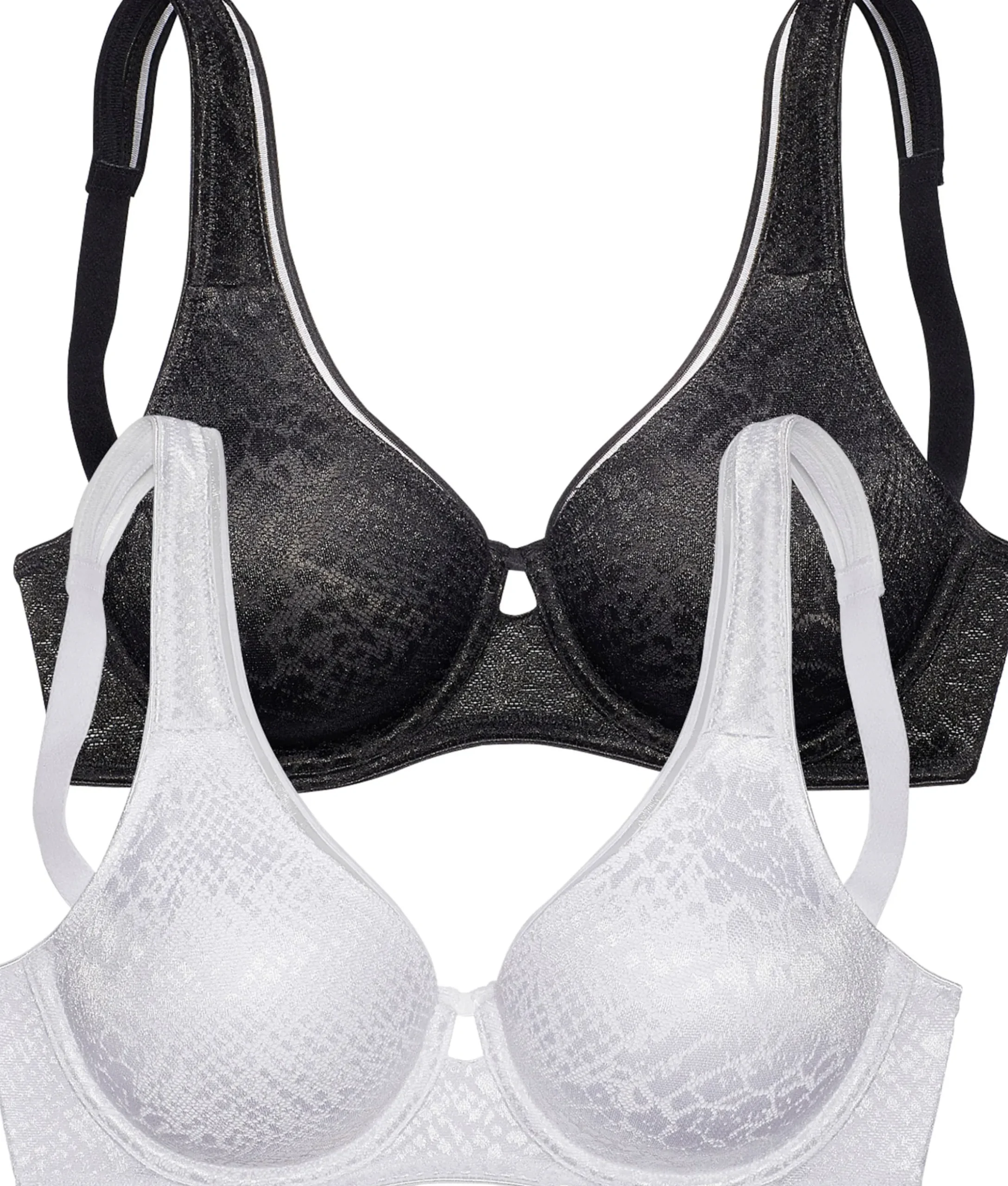 Bhs|petite fleur Minimizer-BH weiß+schwarz
