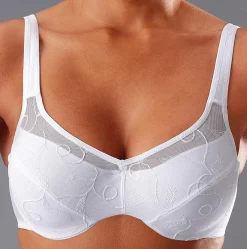 Bhs|petite fleur Minimizer-BH mocha-mousse+weiß