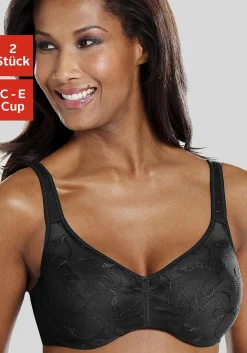 Bhs|petite fleur Minimizer-BH schwarz+weiß
