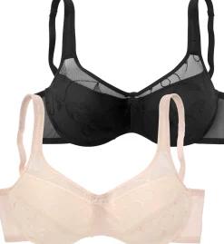 Bhs|petite fleur Minimizer-BH puder+schwarz