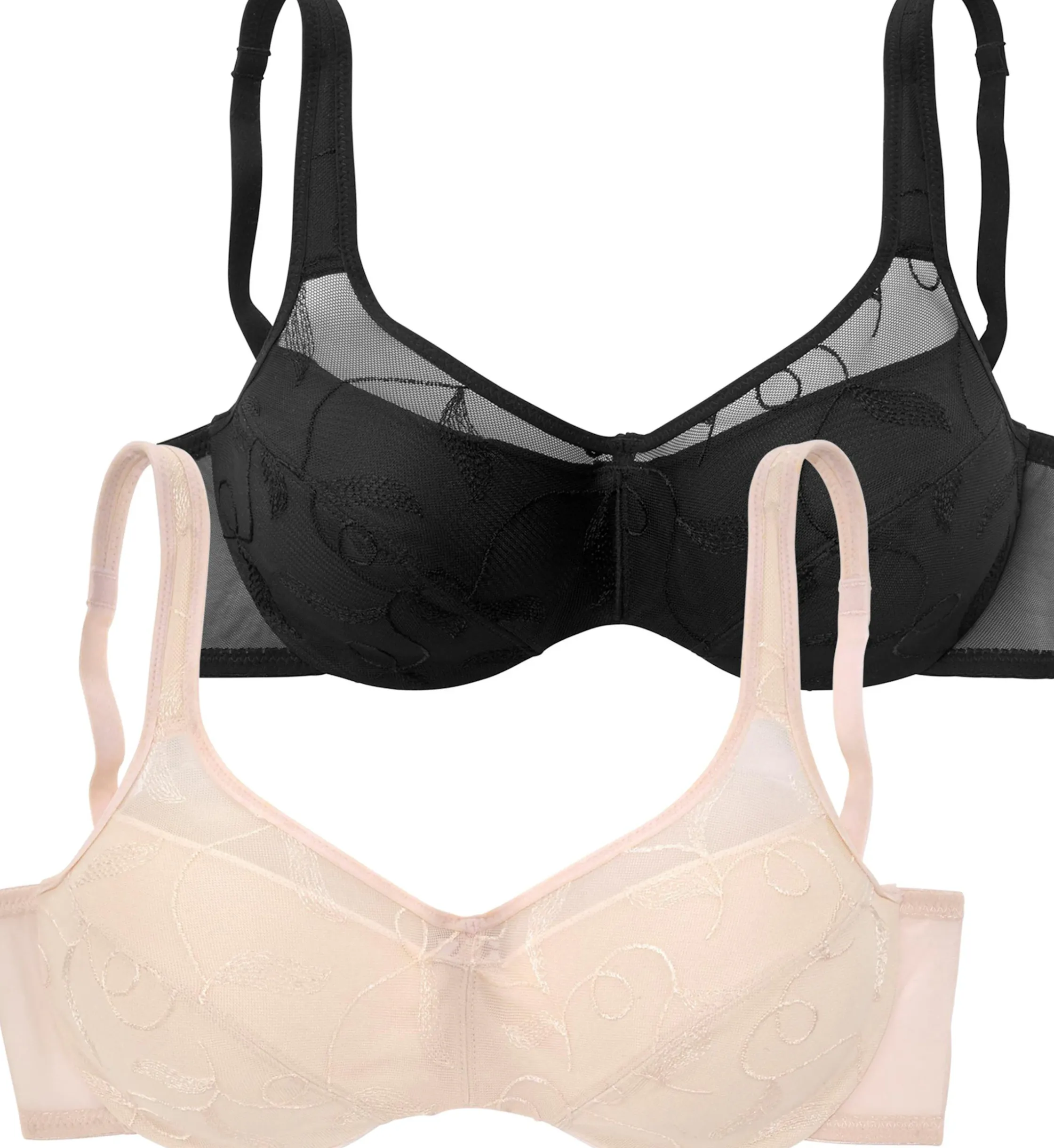 Bhs|petite fleur Minimizer-BH puder+schwarz