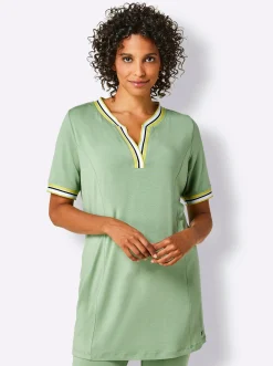 Homewear| Modal-Longshirt eucalyptus