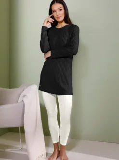 Homewear|Homewear|CREATION L PREMIUM Modal-Longshirt schwarz