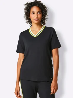 Homewear|Homewear| Modal-Shirt schwarz