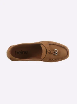 Mokassins & Slippers|heine Mokassin cognac