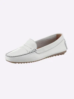 Mokassins & Slippers|heine Mokassin weiß