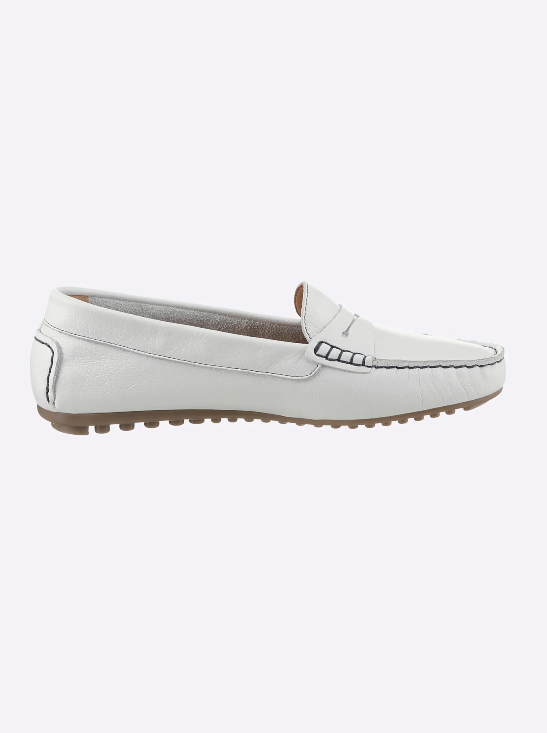 Mokassins & Slippers|heine Mokassin weiß