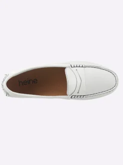 Mokassins & Slippers|heine Mokassin weiß