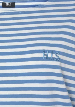 Nachtwäsche|H.I.S Nachthemd blau