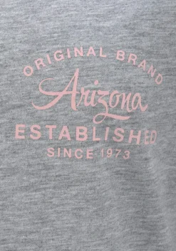 Nachtwäsche|Arizona Nachthemd grau-rosa