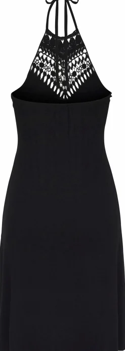 Strandkleider|LASCANA Neckholderkleid schwarz