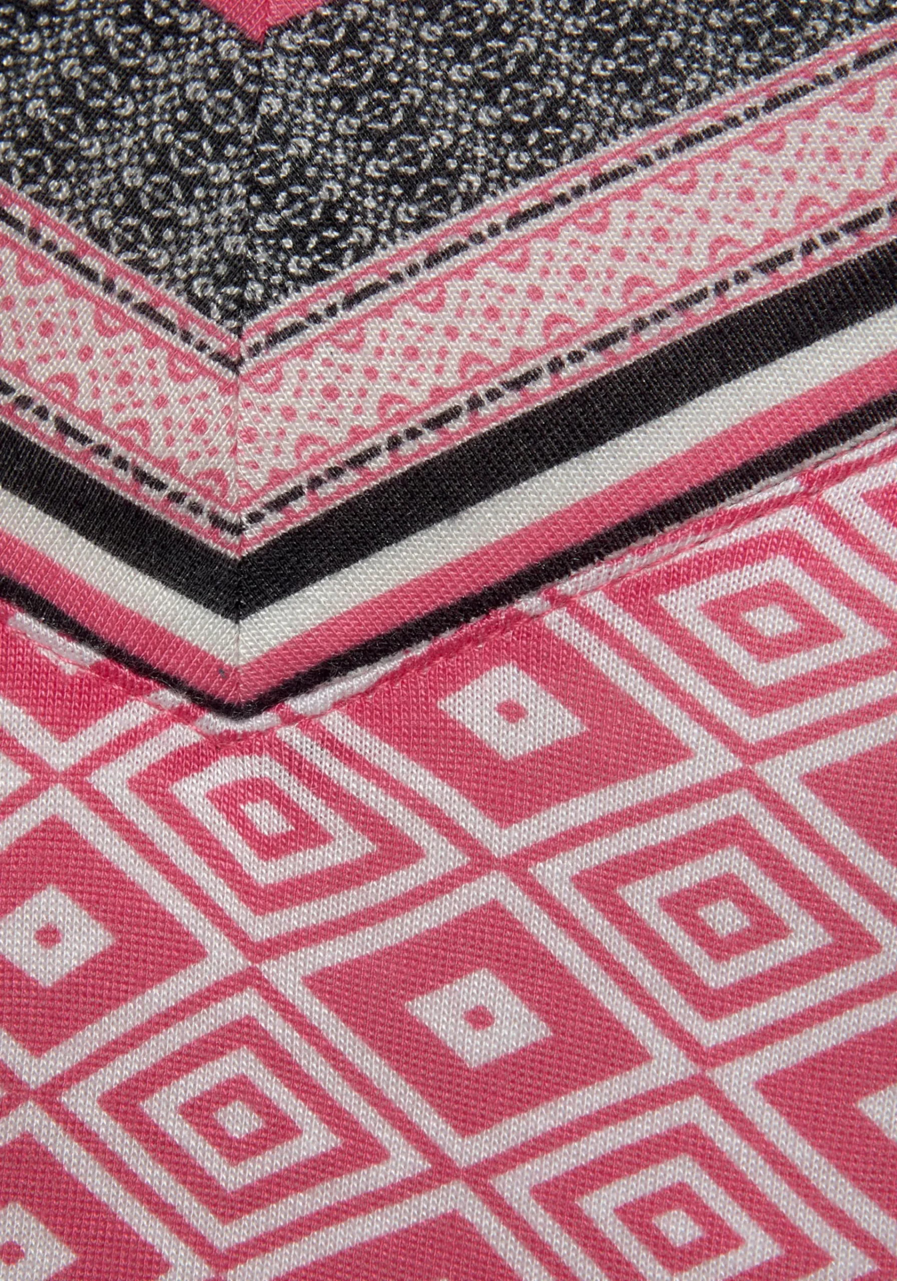 Nachtwäsche|Vivance Dreams Negligé pinkgemustert