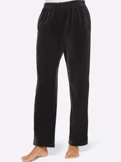 Homewear|feel good Nickihose mit Schlitz am Bein anthrazit