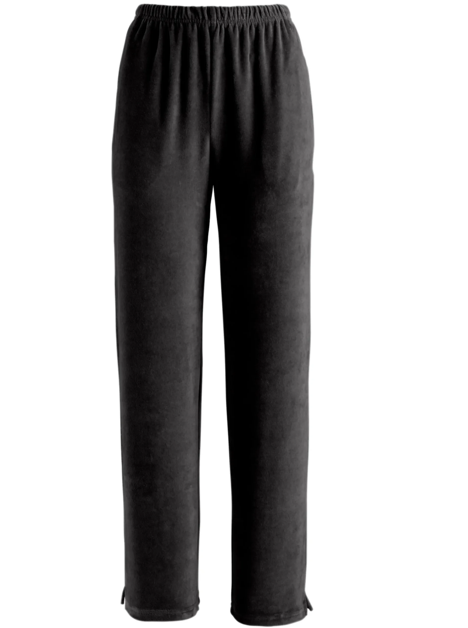 Homewear|feel good Nickihose mit Schlitz am Bein anthrazit