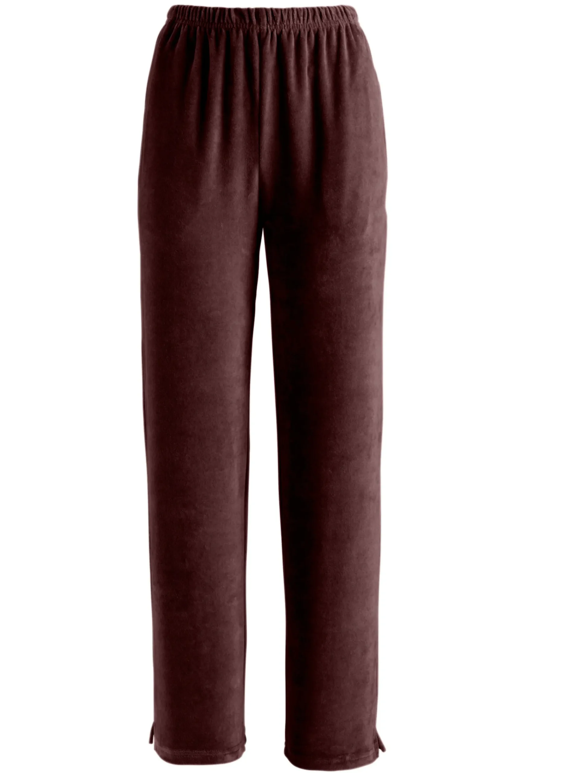 Homewear|Homewear|feel good Nickihose mit Schlitz am Bein braun