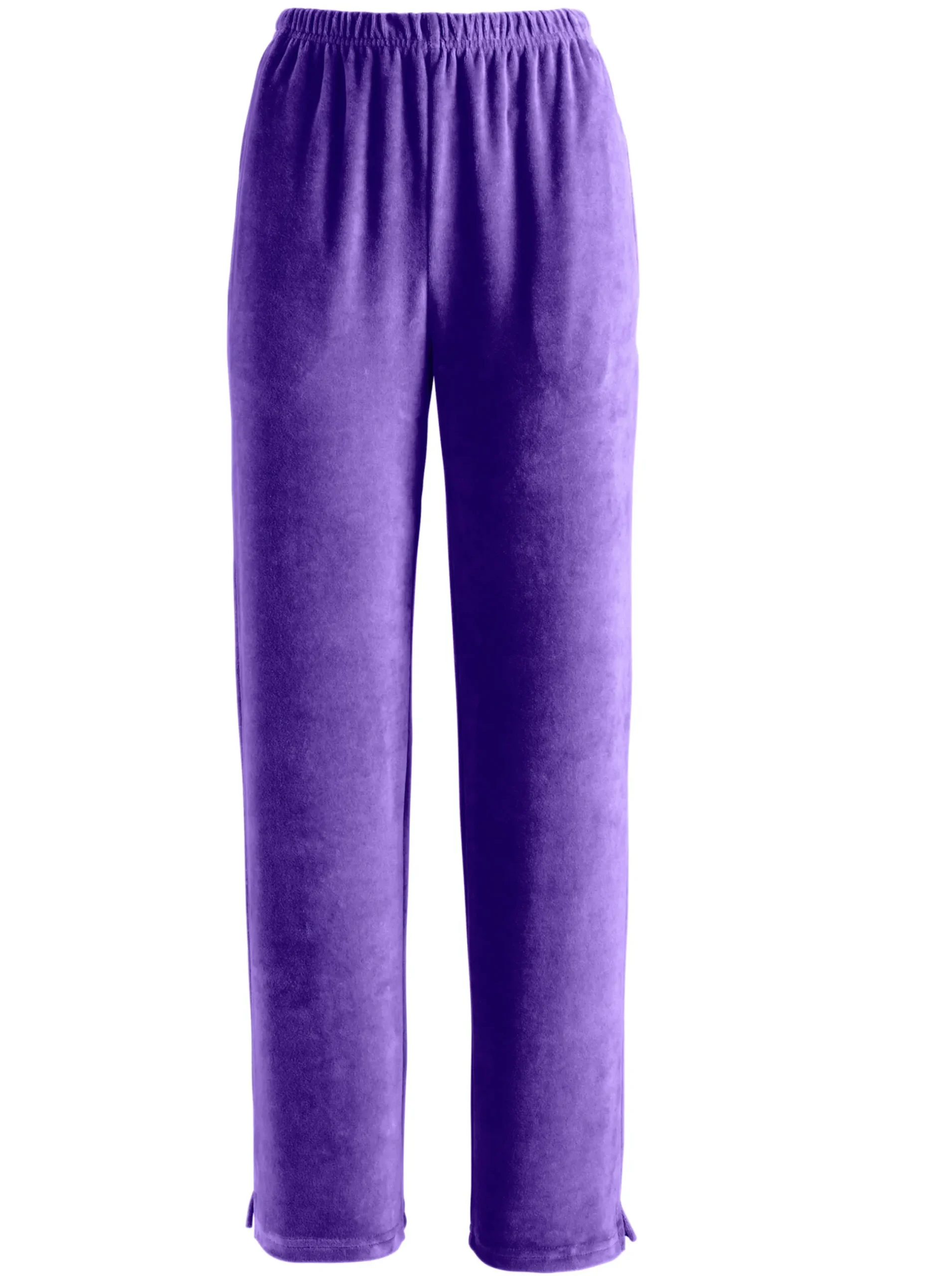 Homewear|Homewear|feel good Nickihose mit Schlitz am Bein lila