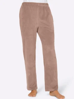 Homewear|Homewear|feel good Nickihose mit Schlitz am Bein beige