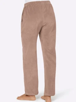 Homewear|Homewear|feel good Nickihose mit Schlitz am Bein beige