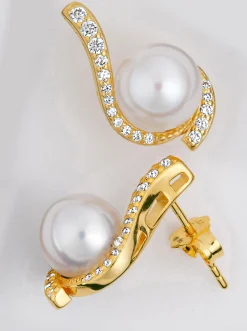 Schmuck| Ohrstecker Silbervergoldet925