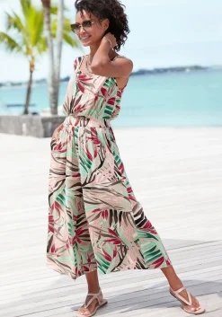 Overalls|Vivance 7/8-Overall sandbedruckt