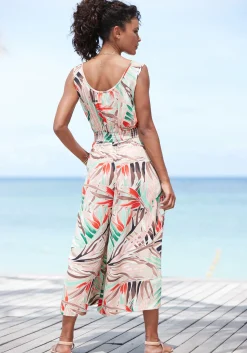 Overalls|Vivance 7/8-Overall sandbedruckt