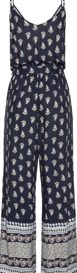 Strandmode|Vivance Overall blau-bedruckt