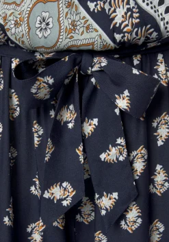 Strandmode|Vivance Overall blau-bedruckt