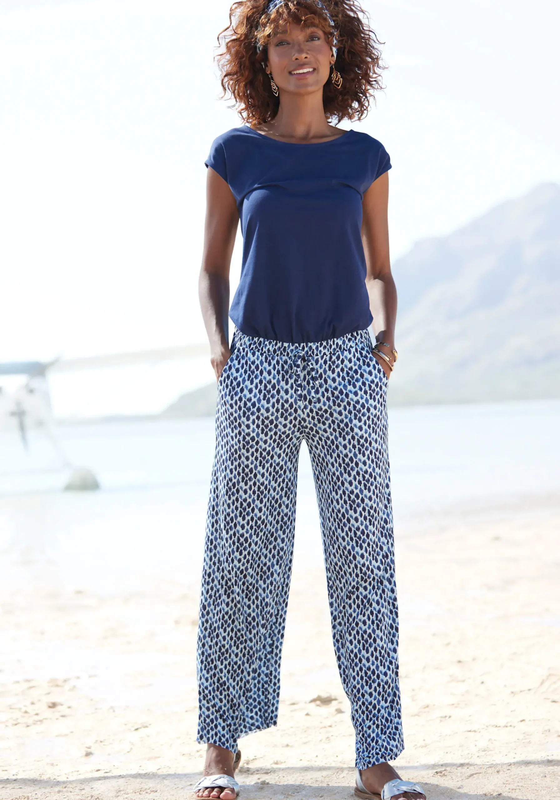 Overalls|LASCANA Overall blaubedruckt