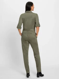 Overalls|heine Overall in Veloursleder-Optik khaki