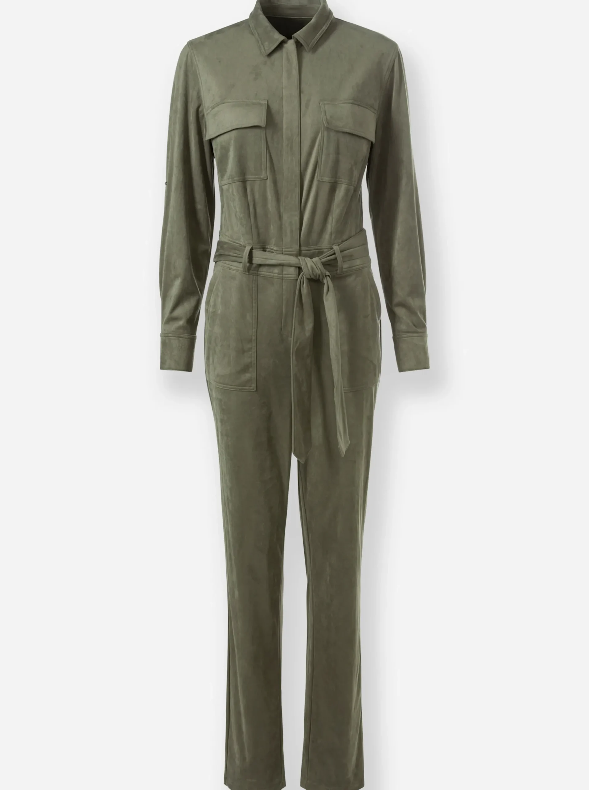 Overalls|heine Overall in Veloursleder-Optik khaki