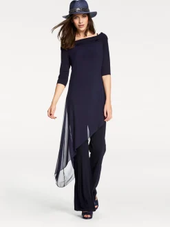 Overalls|heine Overall mit Carmen-Ausschnitt nachtblau