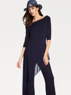 Overalls|heine Overall mit Carmen-Ausschnitt nachtblau