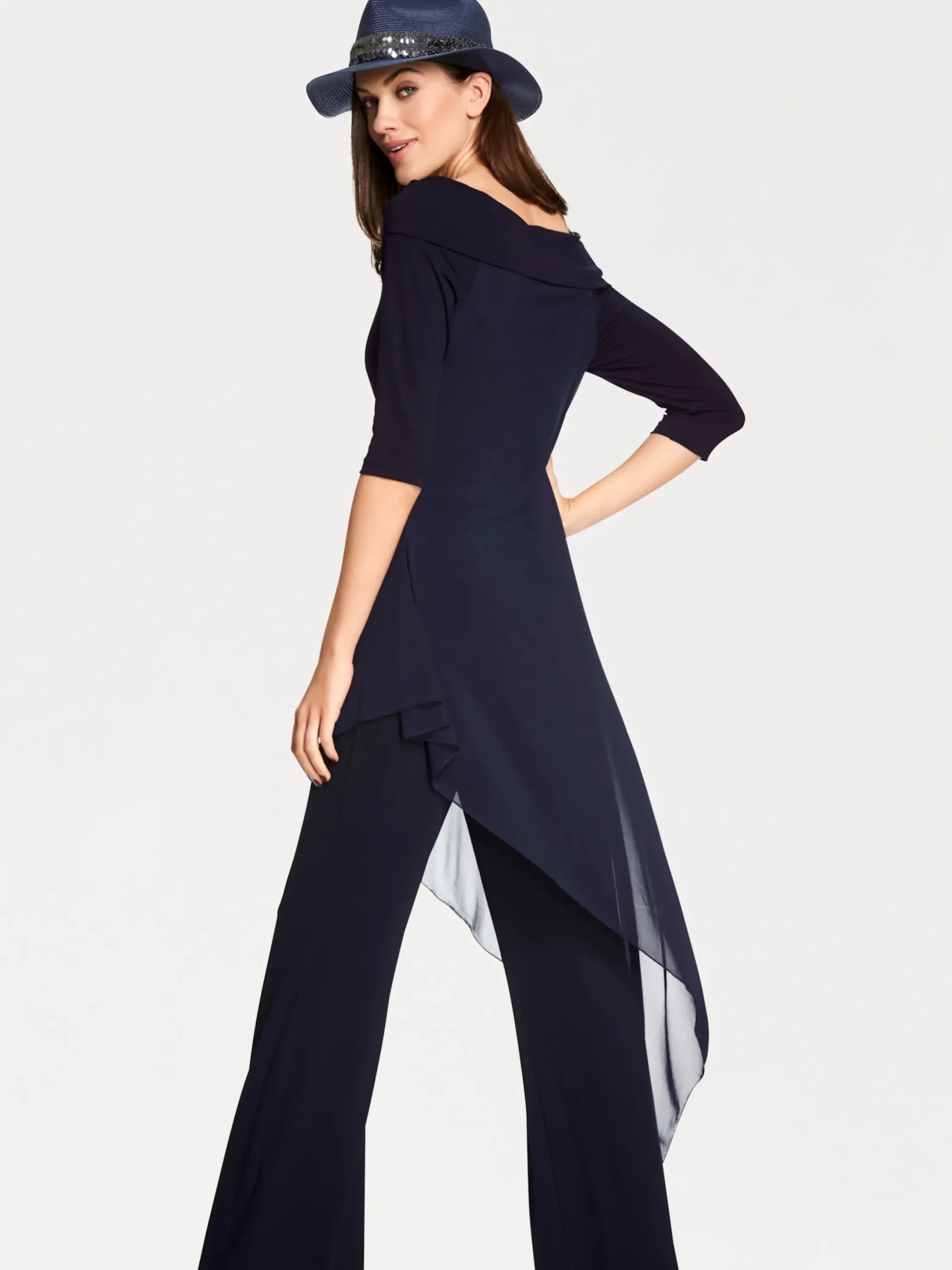 Overalls|heine Overall mit Carmen-Ausschnitt nachtblau
