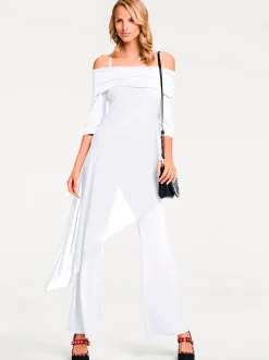 Overalls|heine Overall mit Carmen-Ausschnitt ecru