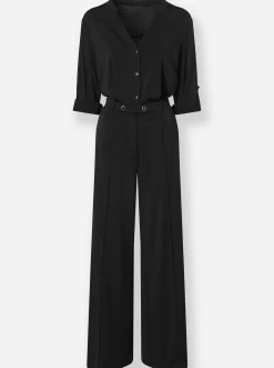 Overalls|heine Overall mit Langarm zum Krempeln schwarz