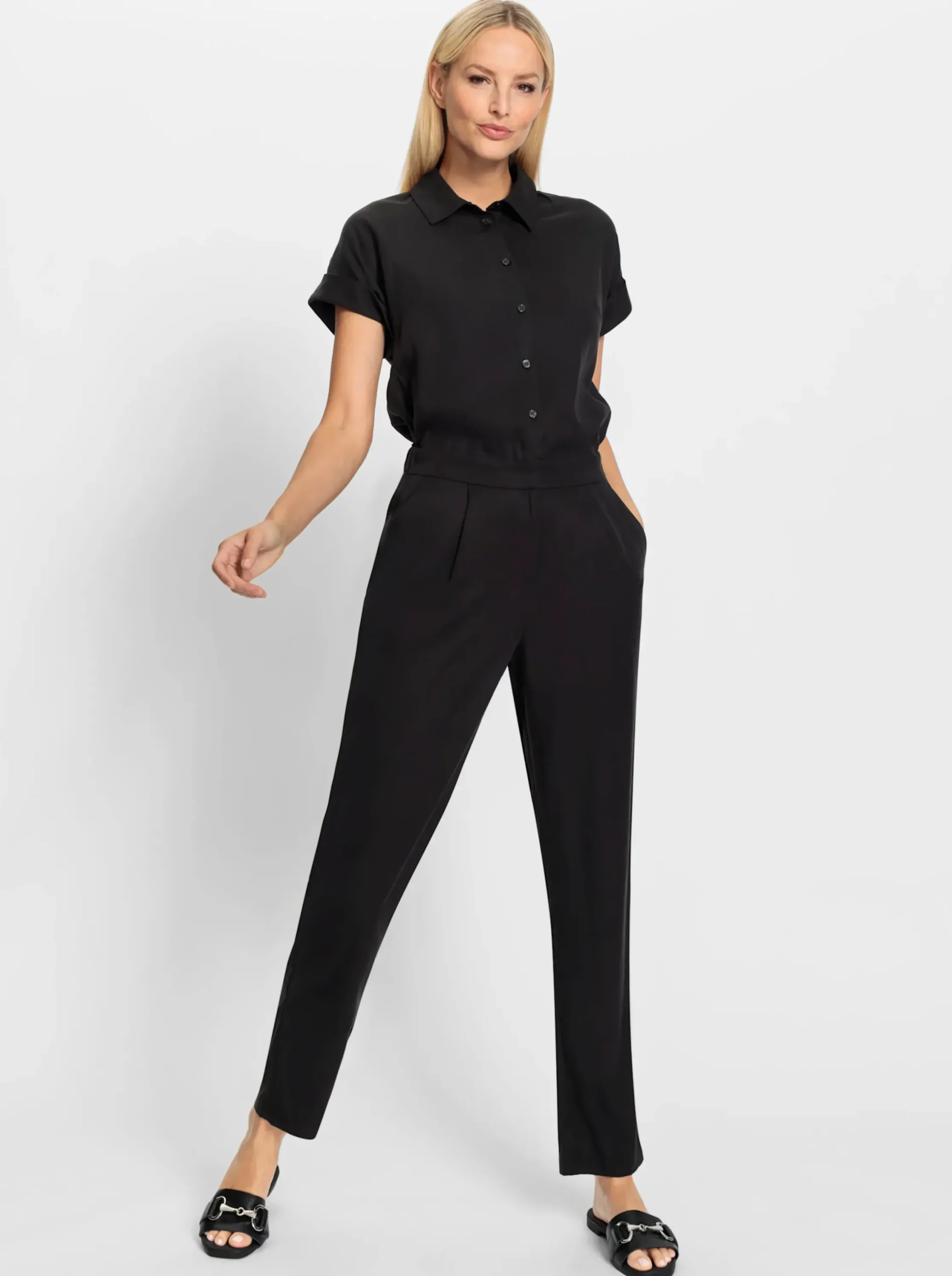 Overalls|heine Overall mit verdecktem Reißverschluss schwarz