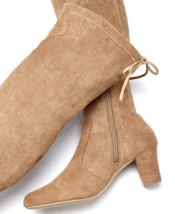 Stiefel|LASCANA Overkneestiefel sand
