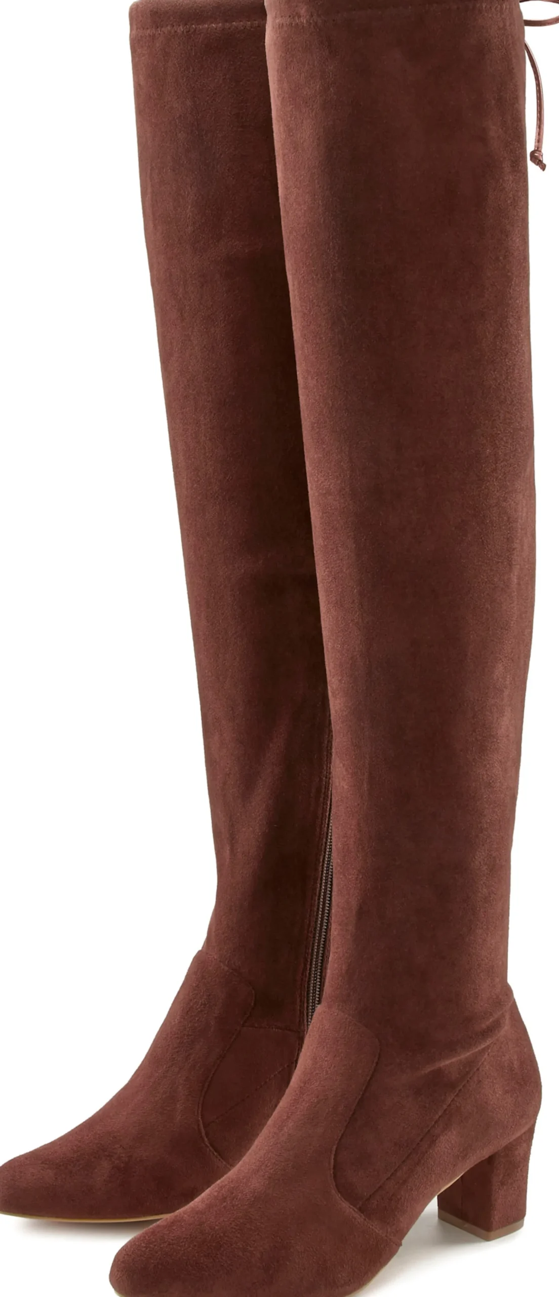 Stiefel|LASCANA Overkneestiefel dunkelbraun