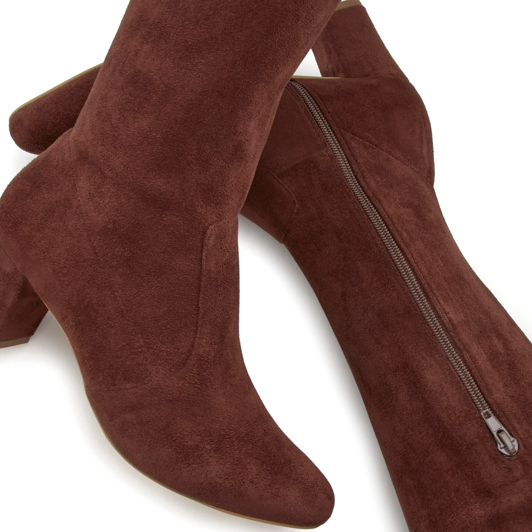 Stiefel|LASCANA Overkneestiefel dunkelbraun