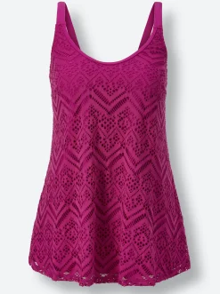 Tankinis|feel good Oversized-Tankini-Top magenta
