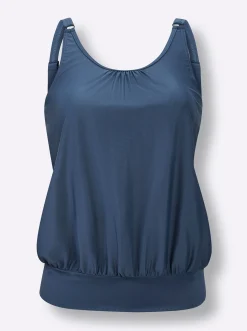 Tankinis|feel good Oversized-Tankini-Top dunkelblau