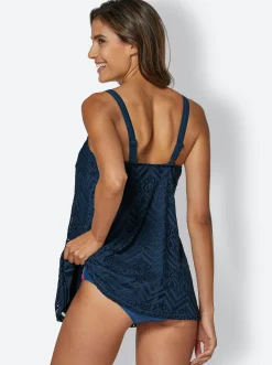 Tankinis|feel good Oversized-Tankini-Top dunkelblau