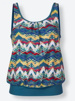 Tankinis|feel good Oversized-Tankini-Top topas-gemustert