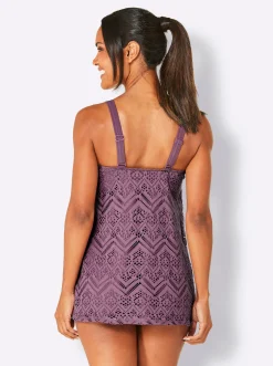Tankinis|feel good Oversized-Tankini-Top violett