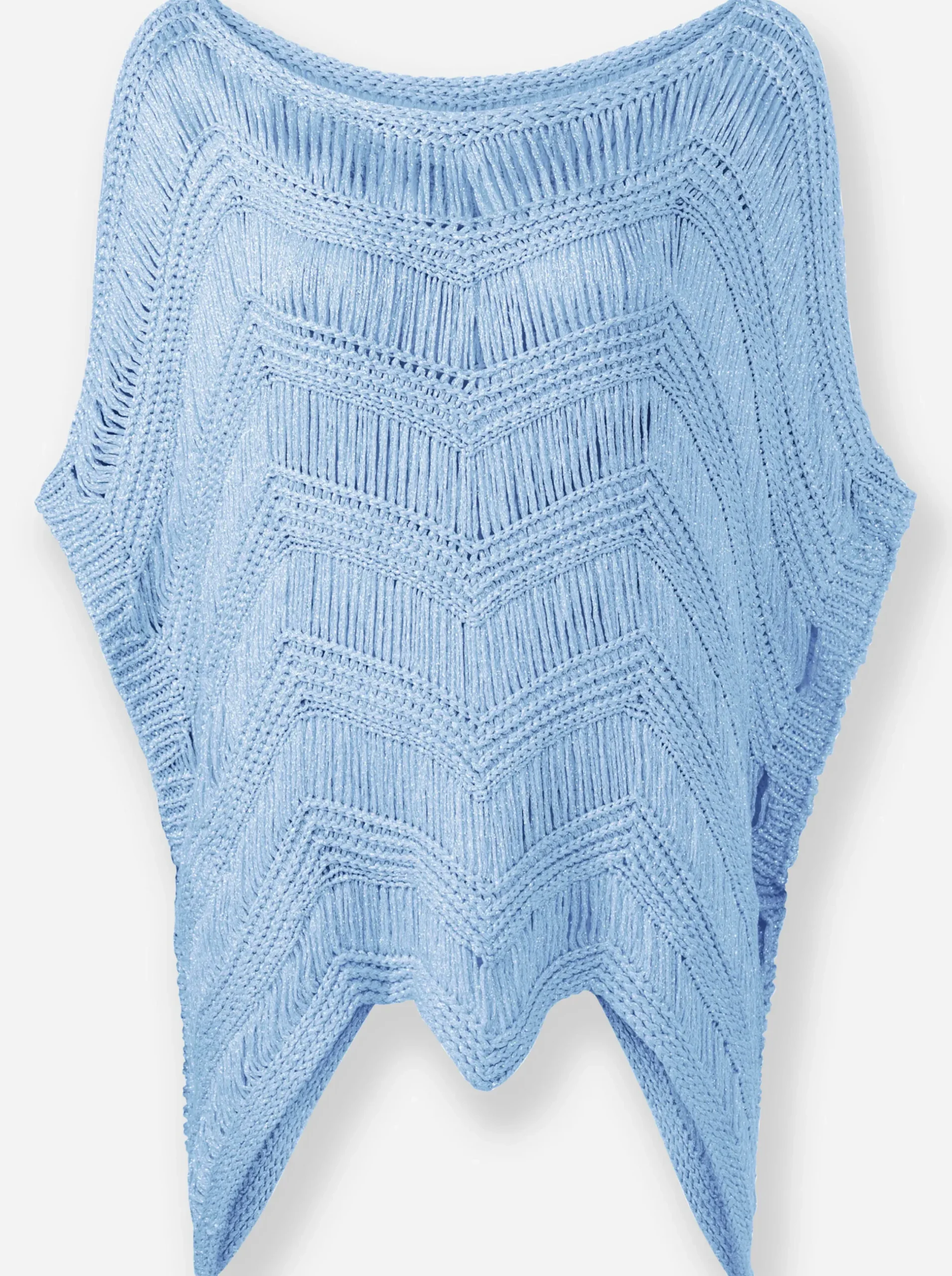 Pullover|heine Oversize-Pullover mit Glanzgarn eisblau