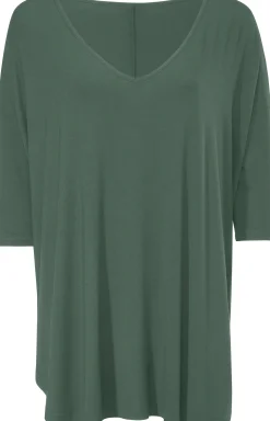 Basics|Shirts|heine Oversize-Shirt mit Kaschier-Effekt schilfgrün
