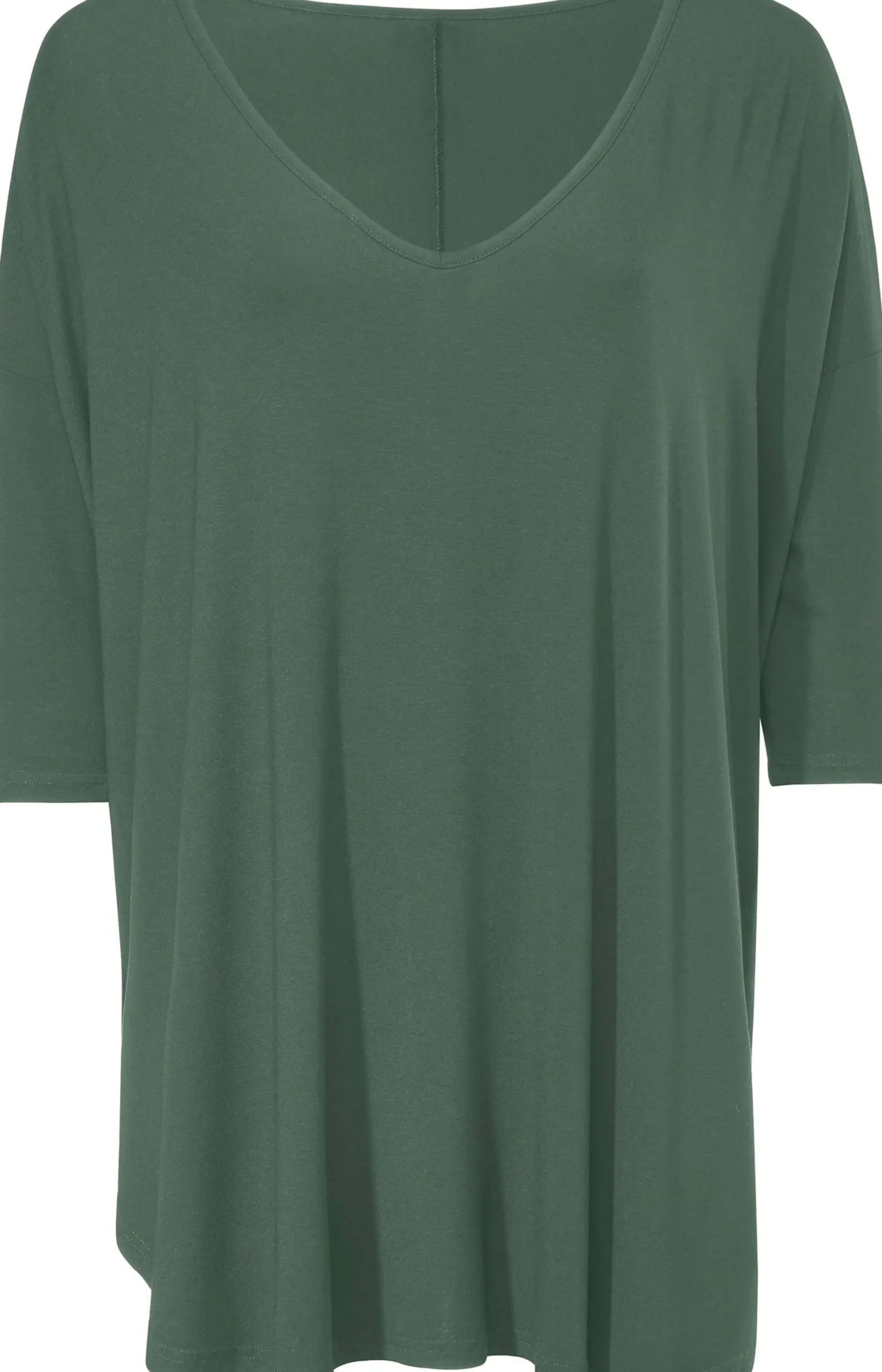 Basics|Shirts|heine Oversize-Shirt mit Kaschier-Effekt schilfgrün