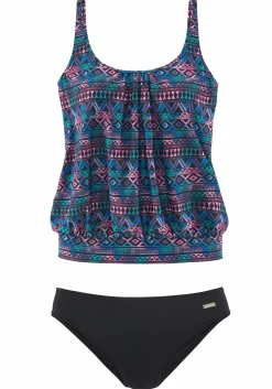 Tankinis|LASCANA Oversize-Tankini bedruckt