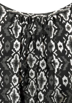 Tankinis|LASCANA Oversize-Tankini schwarz-bedruckt