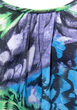 Tankinis|LASCANA Oversize-Tankini schwarz-grün